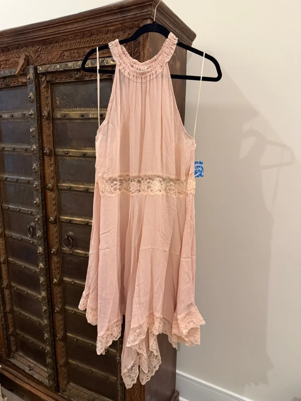 NWT Free People sheer gauze Go Lightly slip dress